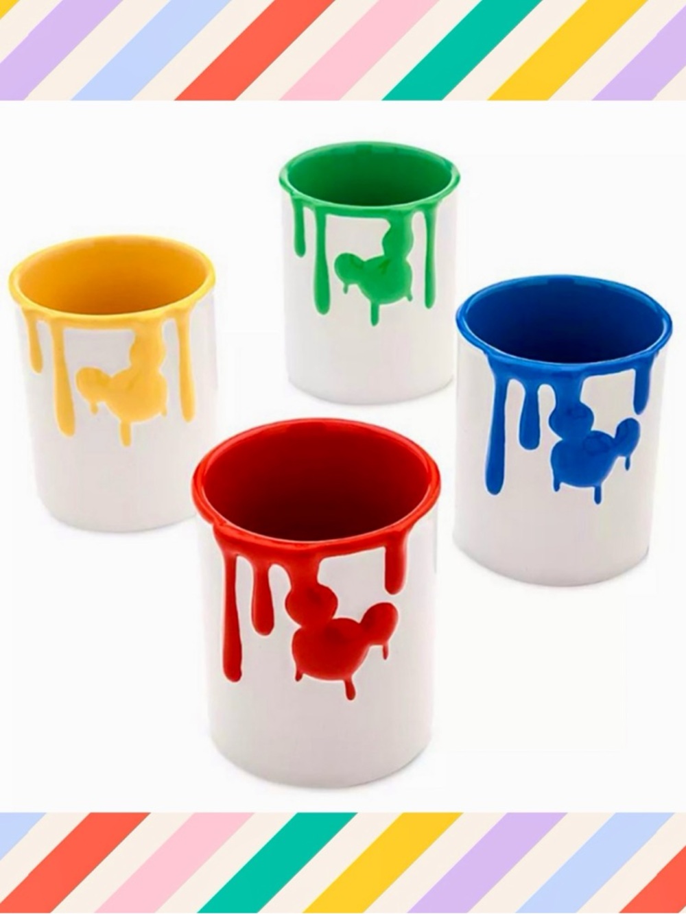 Disney’s Ink and Paint Ceramic Jar/Mug Set of 4